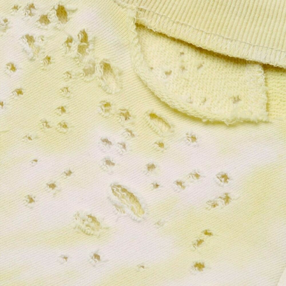 GENERATION LOVE Andrews yellow tie dye cut out sweatshirt pullover Size S NEW - Picture 6 of 11